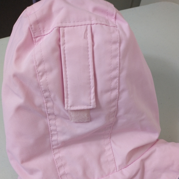 Columbia Snowsuit Pink 12M Jacket Bib Set Waterproof Fleece Hood Pockets - Picture 4 of 14